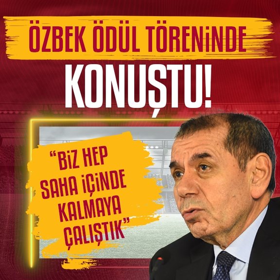 Galatasaray’da Dursun Özbek’ten ödül töreninde dikkat çeken sözler!