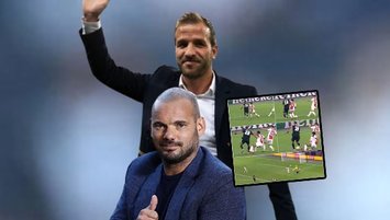 Sneijder ve Van der Vaart'tan faul yorumu! "İptal edilen gol..."