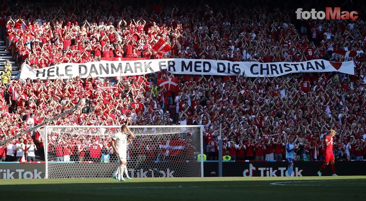 Son dakika spor haberi: Danimarka-Belçika maçında duygusal anlar! Eriksen unutulmadı...