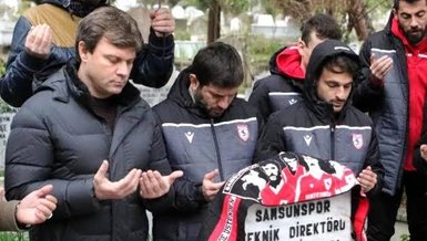 Samsunsporlu futbolcular 31 yıl önceki kazada ölenleri unutmadı