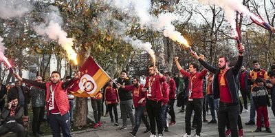 G.Saray taraftarları Vodafone Park'ta!