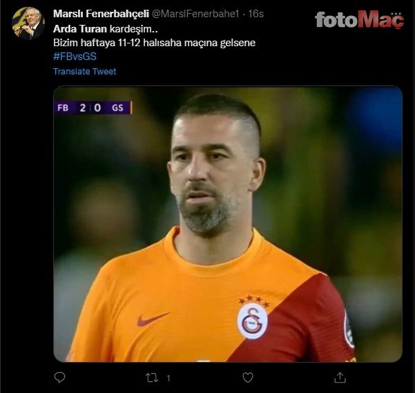 Fenerbahçe - Galatasaray maçına Arda Turan damga vurdu! O görüntüsü olay oldu