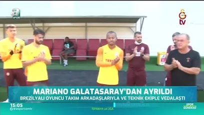 >Mariano Galatasaray'a veda etti! İşte ilk sözleri