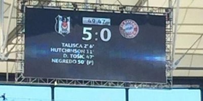Beşiktaş 5-0 Bayern Münih!