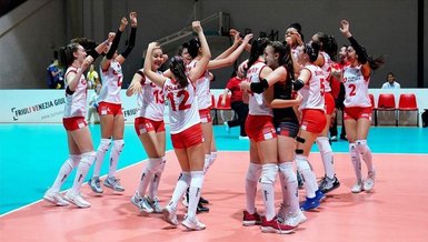 16 Yaş Altı Kız Voleybol Milli Takımı Macaristan'ı 3-0 mağlup etti