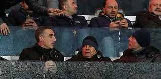 Mircea Lucescu ve Çalımbay tribünde