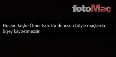 Fenerbahçe taraftarından Ersun Yanal’a isyan! ’’Bu maçta oynamayacaksa hangi maçta oynayacak’’