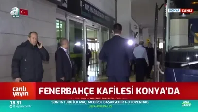 >Fenerbahçe kafilesi Konya'da