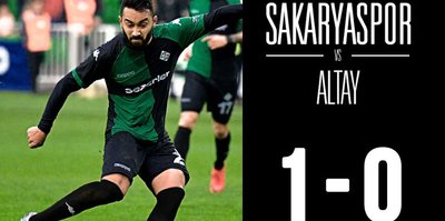 Sakaryaspor, Altay'ı tek golle devirdi!