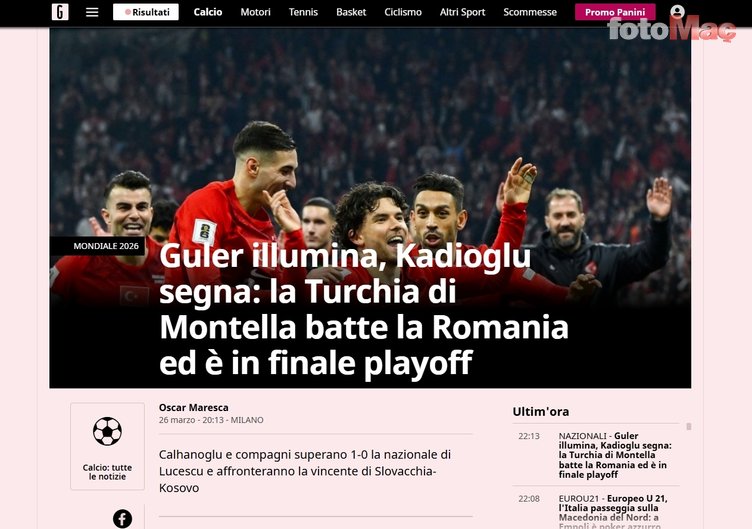 Milli Takım'ın Romanya zaferi dış basında! Arda Güler'e övgüler yağdı