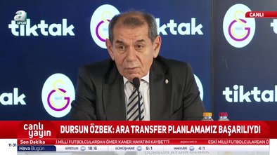 Dursun Özbek'ten ara transfer dönemi hakkında açıklama!