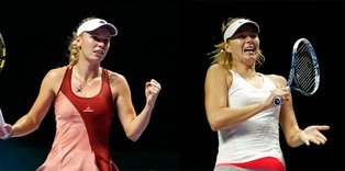 Wozniacki 2'de 2 yaptı, Sharapova set alamadı