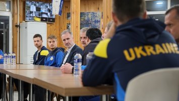 Ukrayna'nın milli takım ekibi İnegöl'de misafir ediliyor!