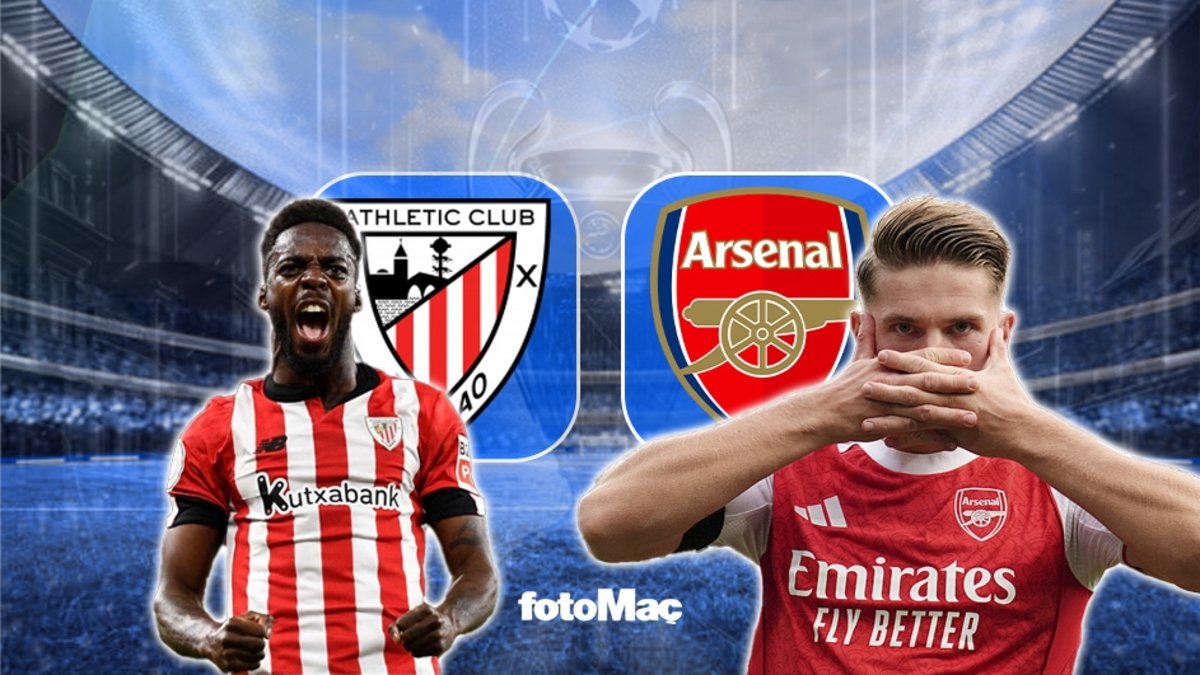 Athletic Bilbao-Arsenal maçı canlı izle | Athletic Bilbao-Arsenal maçı ne zaman, saat kaçta ve hangi kanalda? (UEFA Şampiyonlar Ligi) Athletic Bilbao-Arsenal maçı canlı izle | Athletic Bilbao-Arsenal maçı ne zaman, saat kaçta ve hangi kanalda? (UEFA Şampiyonlar Ligi)