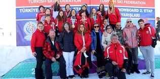 Yıldız Dağı’nda snowboard yarışları