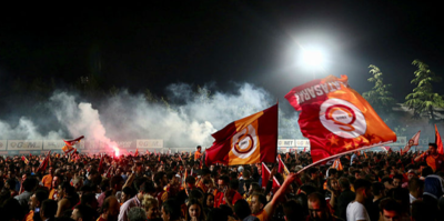 Danimarka'da Galatasaray'ın şampiyonluk kutlaması