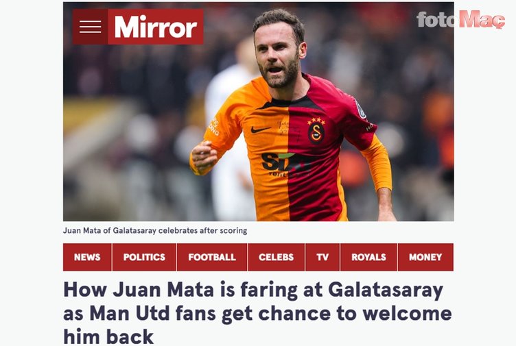 Galatasaray'da Juan Mata sürprizi! Manchester'a dönüyor
