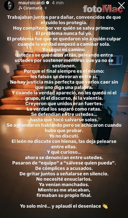 GALATASARAY HABERİ - Icardi’den sert mesaj! “Bana saldırırken kendi sonlarını imzaladılar”