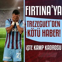 Trabzonspor'a Trezeguet'den kötü haber!