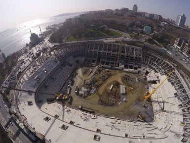 Vodafone Arena’da kaba inşaat bitti