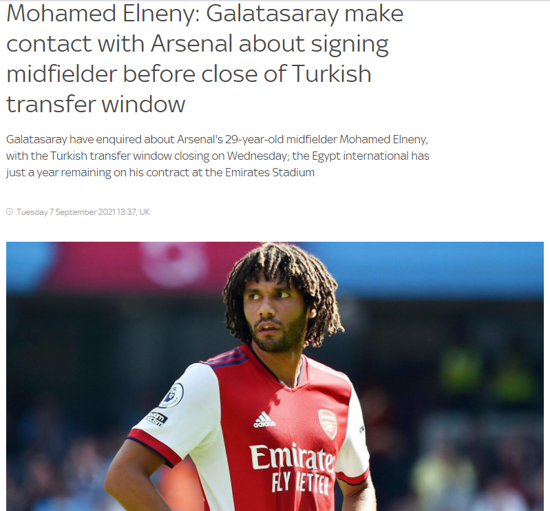 Son Dakika Transfer Haberleri Ingilizler Yazdi Galatasaray Eski Besiktasli Elneny Icin Teklif Yapti Fotomac