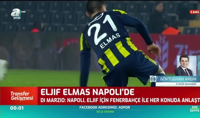 Eljif Elmas Napoli'de! İşte bonservis bedeli