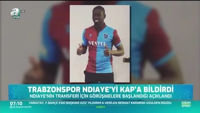 >Trabzonspor Ndiaye'yi KAP'a bildirdi