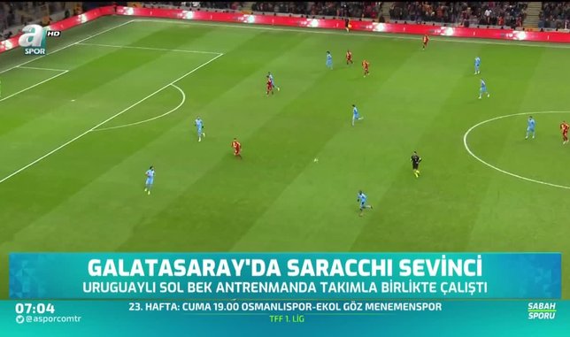 Galatasaray'da Saracchi sevinci
