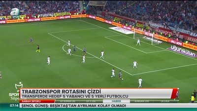 >Trabzonspor rotasını çizdi