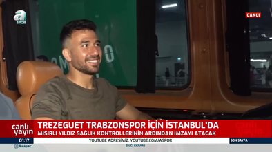 TRABZONSPOR TRANSFER HABERLERİ | Fırtına'nın yeni yıldızı Trezeguet İstanbul'a geldi!