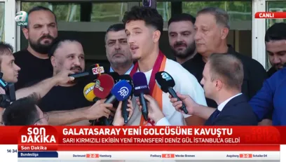 >Deniz Gül Galatasaray için İstanbul'a geldi!
