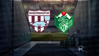 Teksüt Bandırmaspor-Alagöz Holding Iğdır FK maçı ne zaman? Saat kaçta, hangi kanalda canlı yayınlanacak? | Trendyol 1. Lig