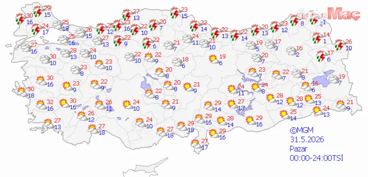 Hafta sonu hava nasıl olacak? Vilayet il hava durumu kestirimi 3 hafta sonu hava nasil olacak il il hava durumu tahmini 1780082877719