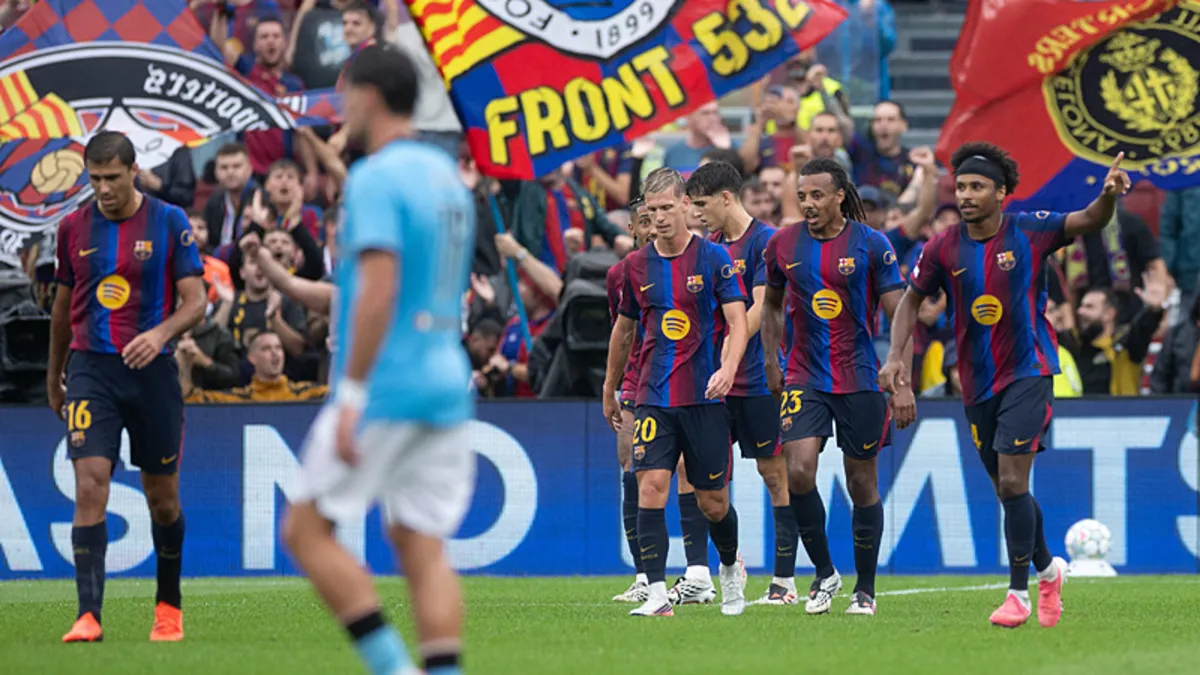 Barcelona sahasında Feyenoord'u farklı yendi!