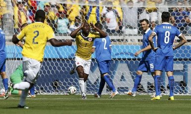 Kolombiya’nın ilginç gol sevinci