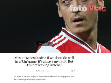 Adı Fenerbahçe ile anılan Mesut Özil kararını açıkladı!