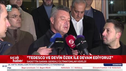 >Fenerbahçe'den flaş Domenico Tedesco ve Devin Özek kararı!