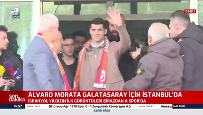 >Morata İstanbul'da! İşte ilk sözleri