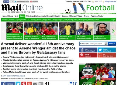 Dış basında Arsenal-G.Saray maçı manşetleri