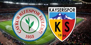 Çaykur Rizespor - Kayserispor | CANLI