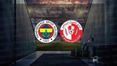Fenerbahçe - Al Shamal maçı CANLI izle! FB Al Shamal maçı canlı anlatım | Fenerbahçe maçı izle