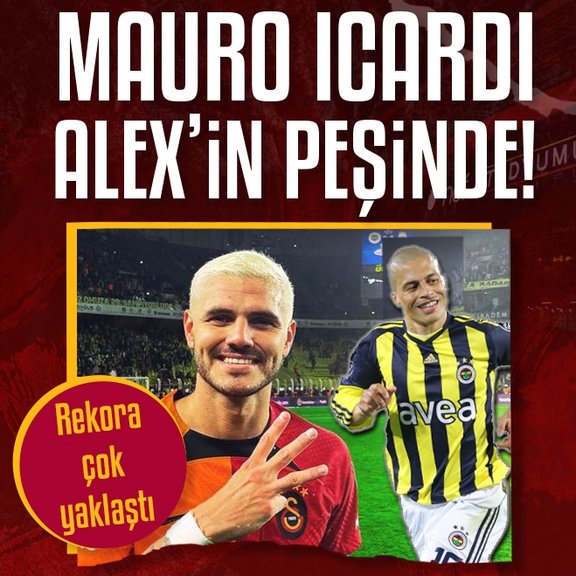 GALATASARAY HABERLERİ - Mauro Icardi Alex’in rekoruna gözünü dikti!