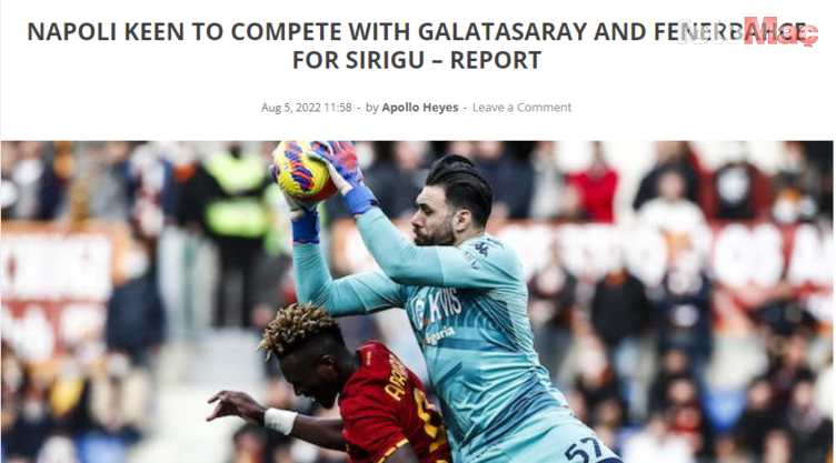 Fenerbahçe ve Galatasaray'a Salvatore Sirigu transferi için rakip çıktı!