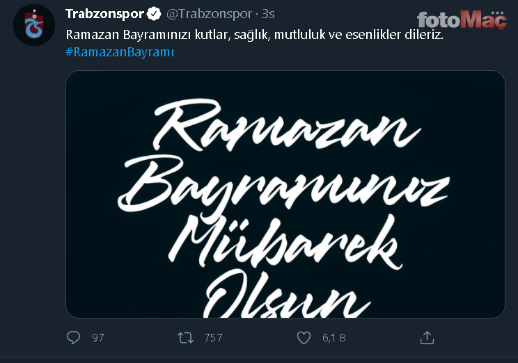 Son dakika spor haberleri: Süper Lig kulüpleri Ramazan Bayramı'nı kutladı! İşte o mesajlar