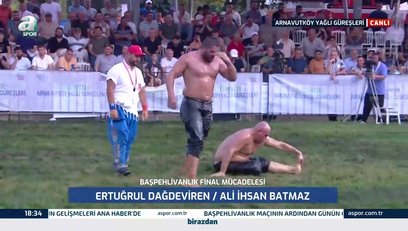 >Arnavutköy Yağlı Güreşleri'nde başpehlivan Ali İhsan Batmaz oldu