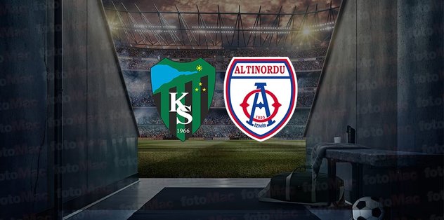 Kocaelispor - Altınordu maçı ne zaman, saat kaçta ve hangi kanalda canlı yayınlanacak? | TFF 1. L...