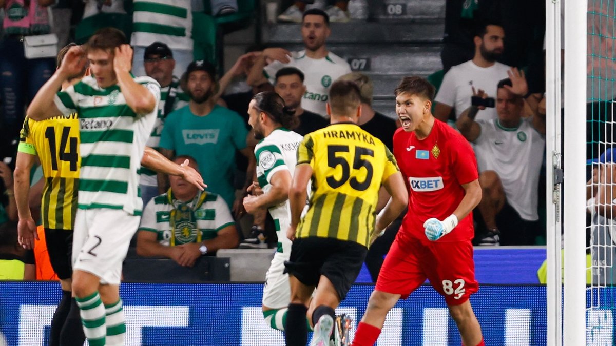 Kairat'ın genç kalecisi Sherkhan Kalmurza Şampiyonlar Ligi'ndeki ilk maçında penaltı kurtardı! Kairat'ın genç kalecisi Sherkhan Kalmurza Şampiyonlar Ligi'ndeki ilk maçında penaltı kurtardı!