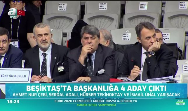 Beşiktaş'ta başkanlığa 4 aday çıktı
