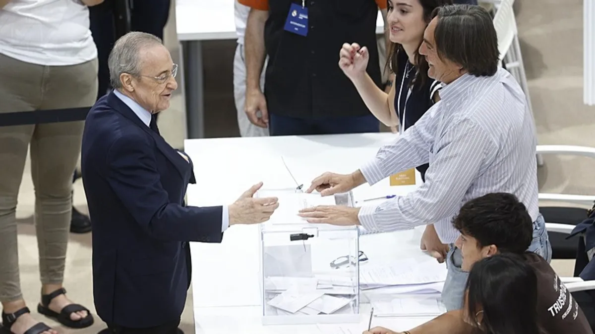 Real Madrid'de başkan yeniden Florentino Perez!