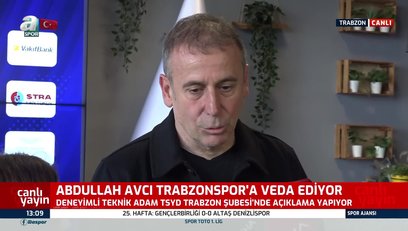 >Abdullah Avcı'dan Trabzonspor'a veda